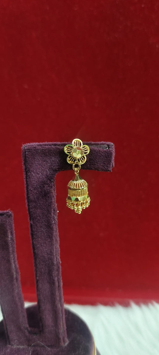 1 gram plated hand made kids jumkas