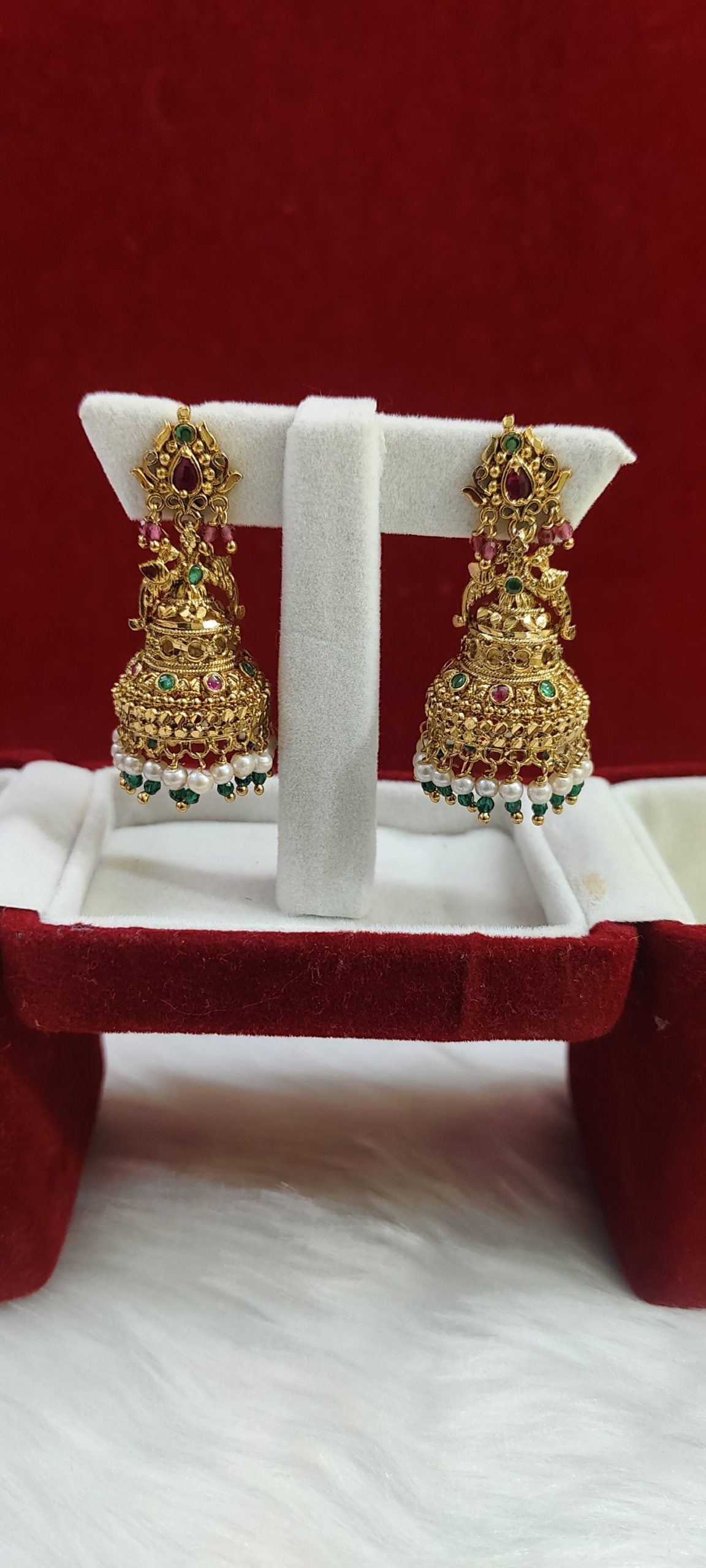 semi nakshi big jumkas