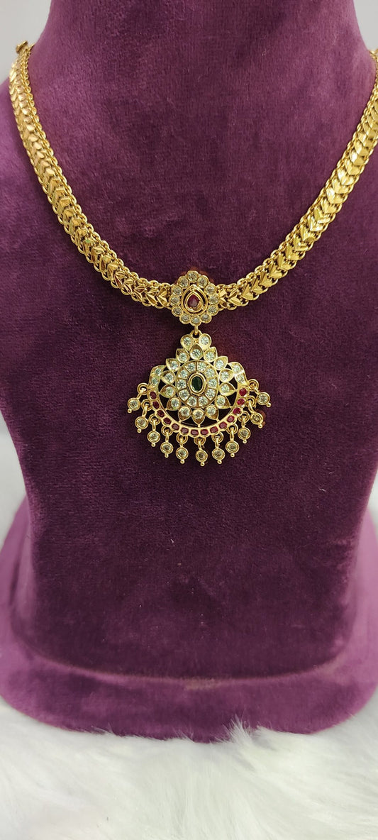 premium nanupatti necklace