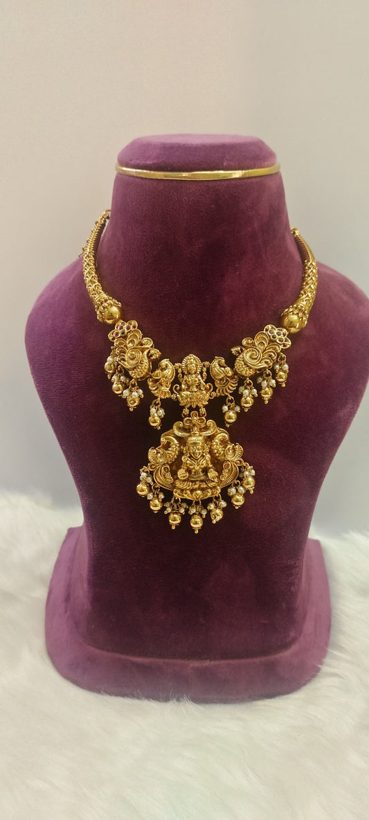 premium nakshi kante necklace set