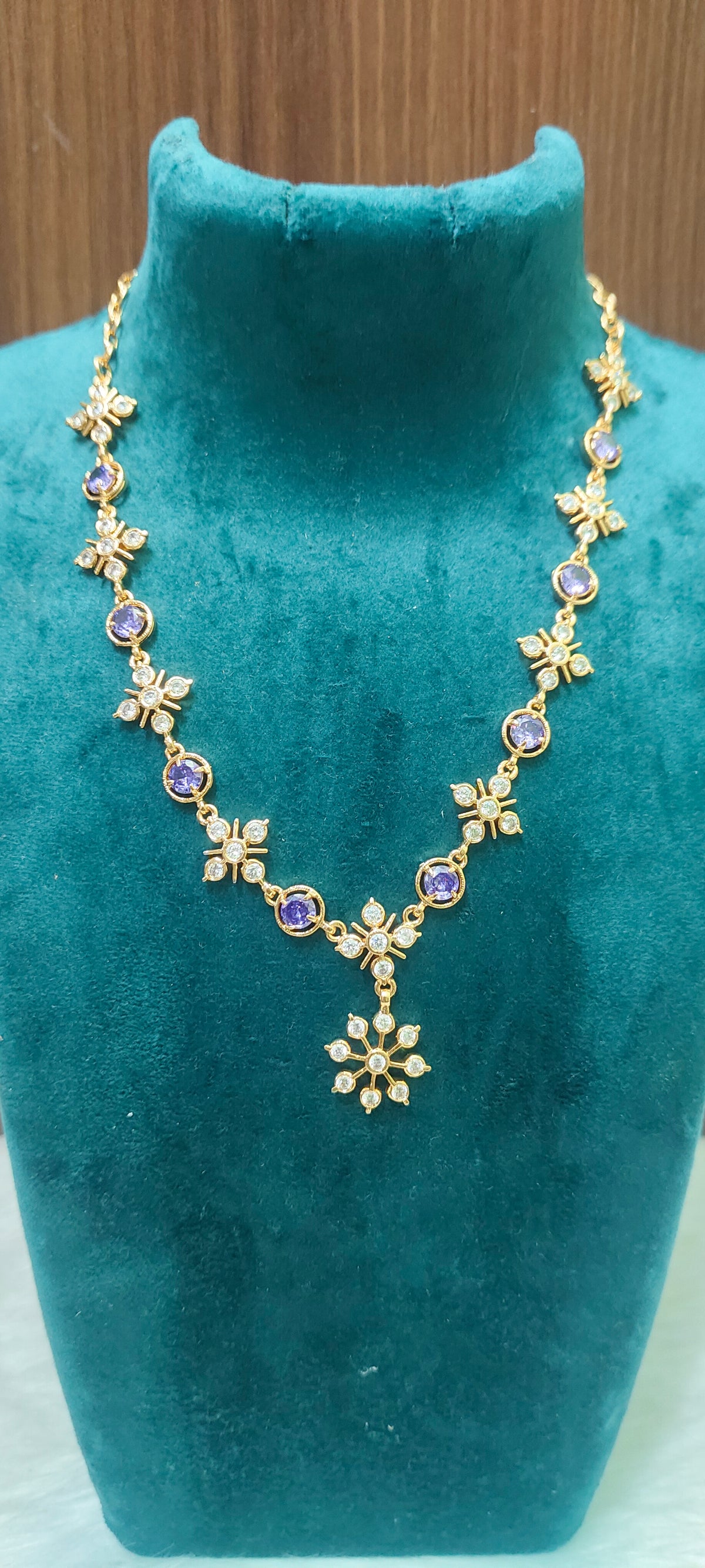 Pure panchaloham daimond look necklace
