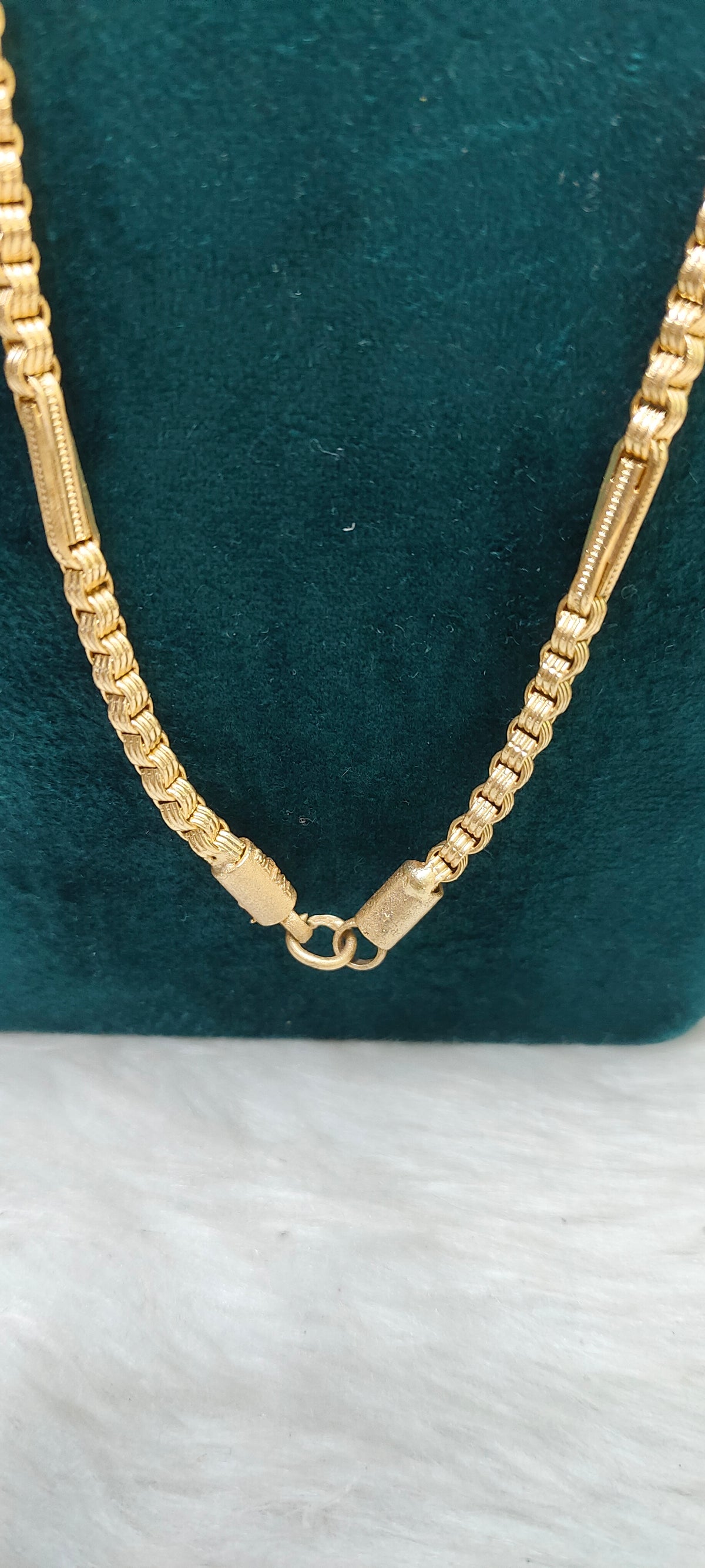 Pure panchaloham unpolished 24 " length bharathi model 10+1 thali chain