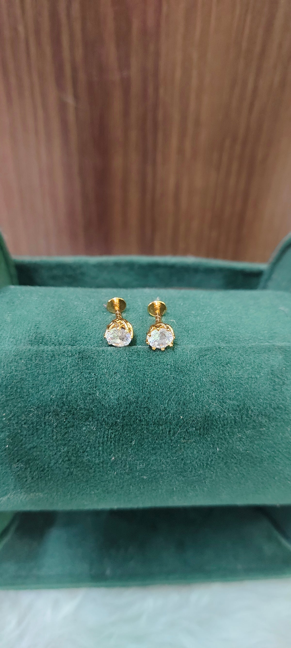 Pure panchaloham daimond look studs