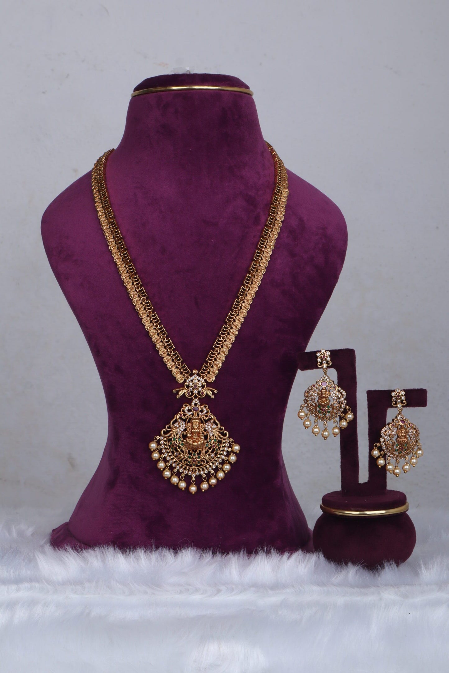 Gold Grace Laxmi Antique Haram