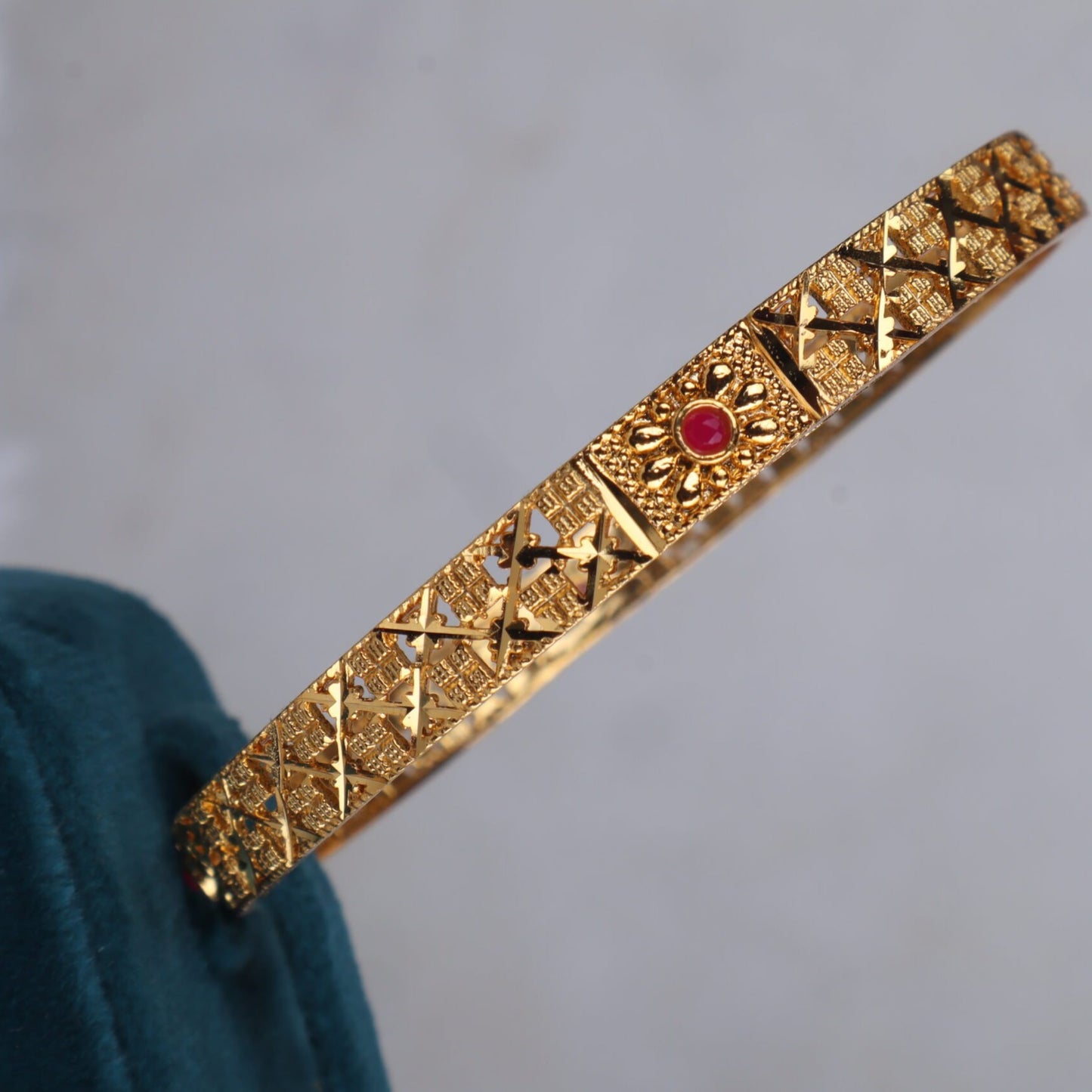 Celestial Spark Gold Bangles