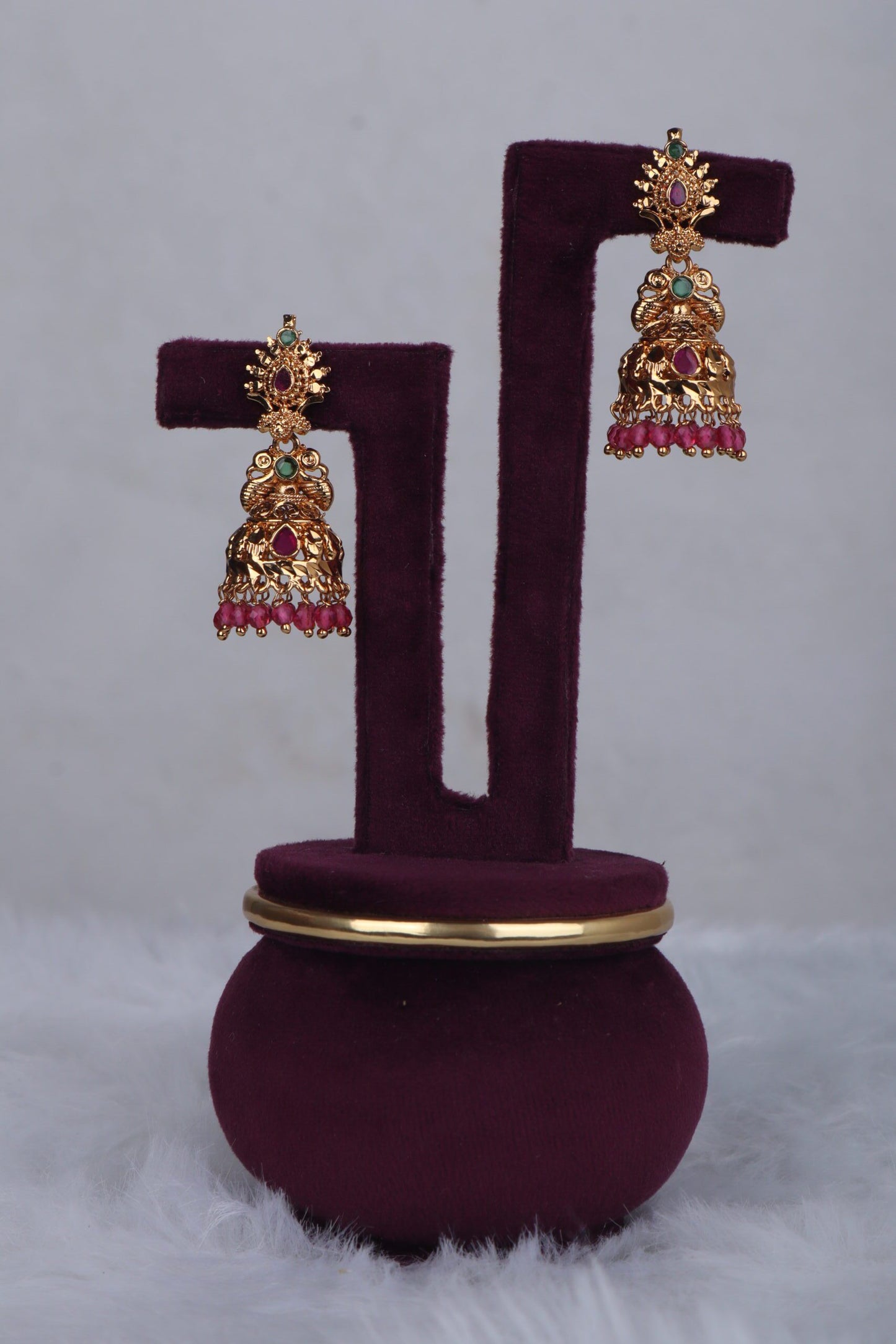 Mystic Gold Plated Jhumkas