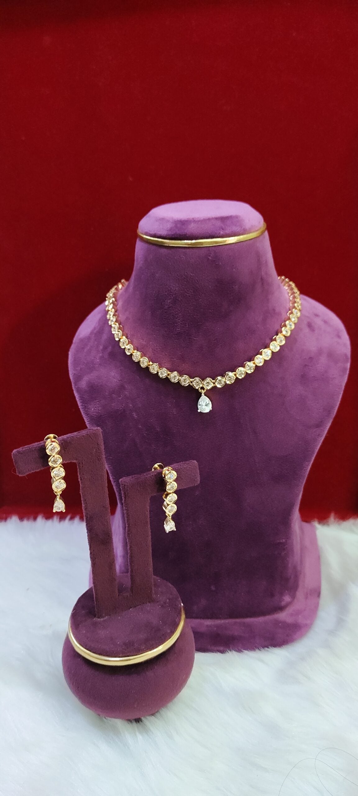 Panchaloham trendy Diamond model Necklace