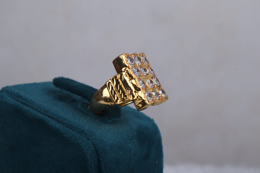 Opulent Square Sparkle Ring