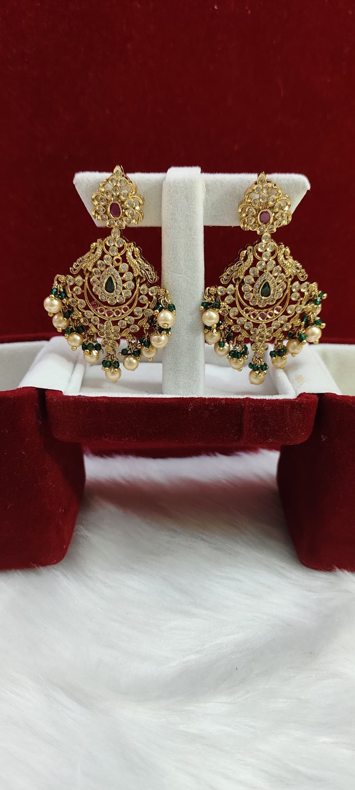 big bridal earrings