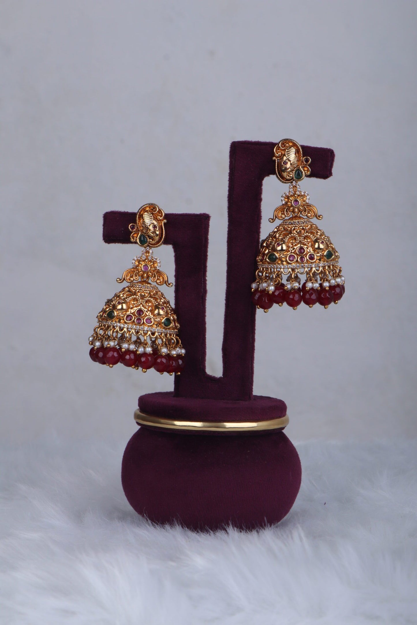 Handcrafted Nakshi Bridal Jhumkas