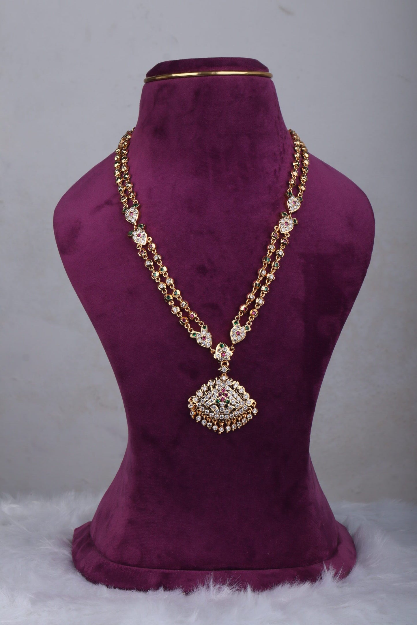 Panchaloham Ethnic Layered Haram Long