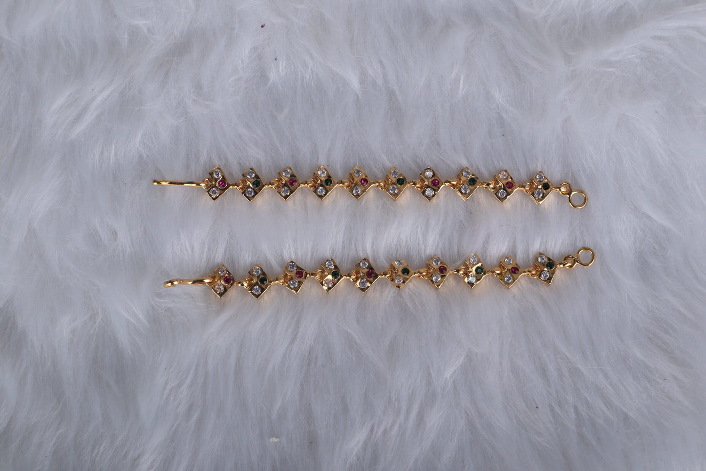 Multicolor stone Panchaloham Earchains