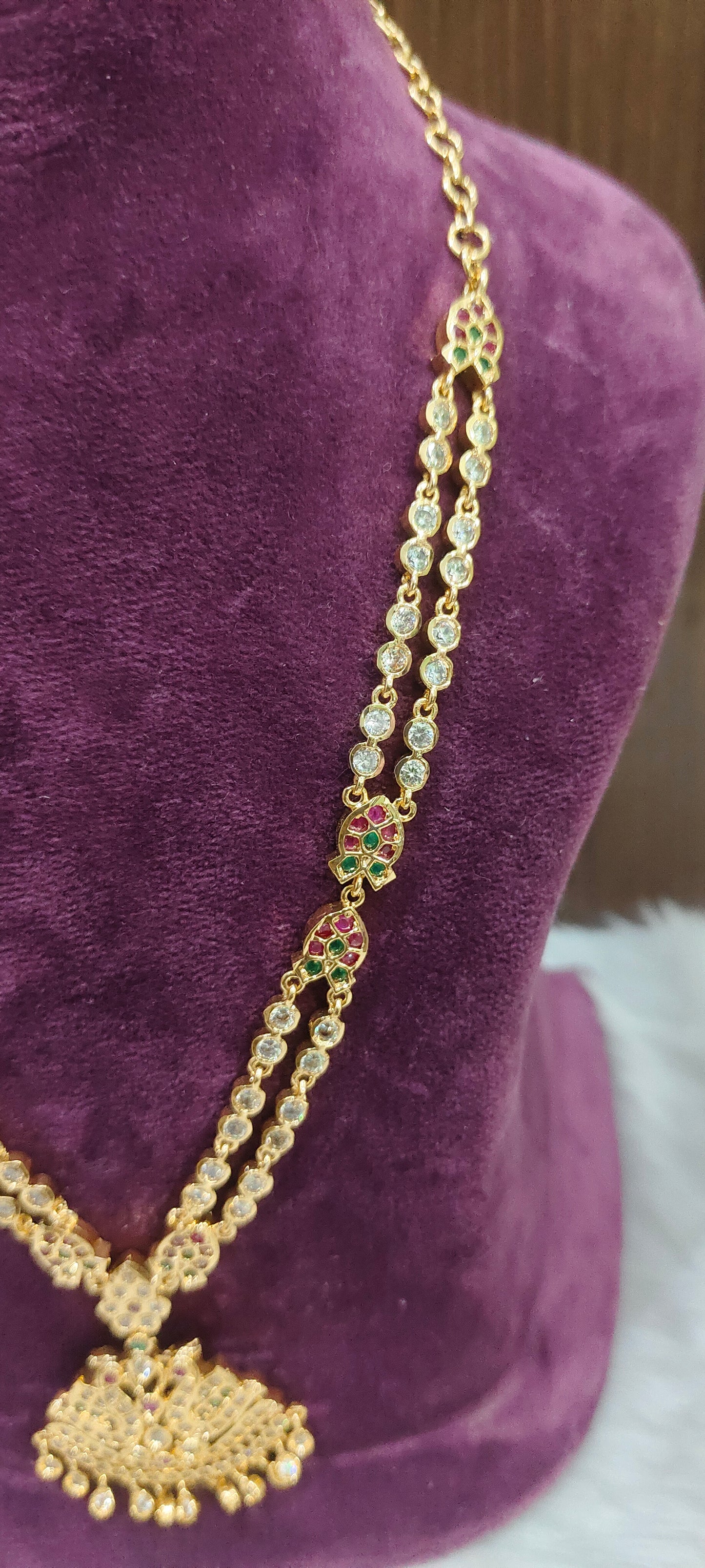 Pure panchaloham 2 line 20" length necklace