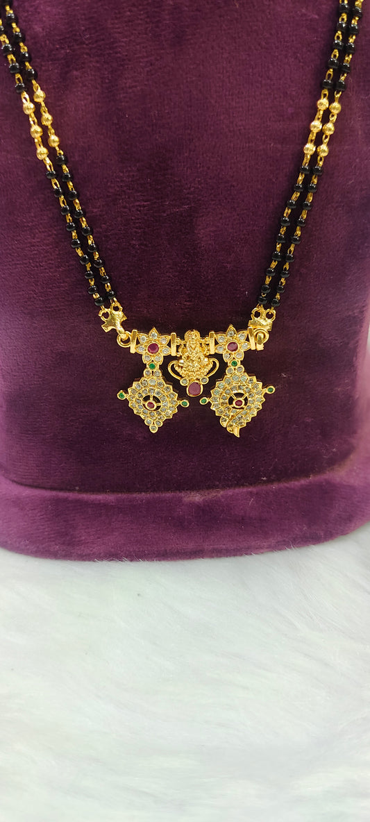 Daily wear 18" length short black beads