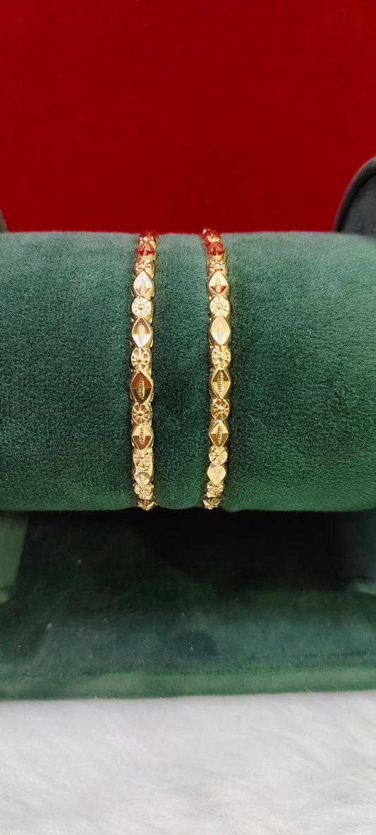 Pure panchaloham unpolished 2 bangles