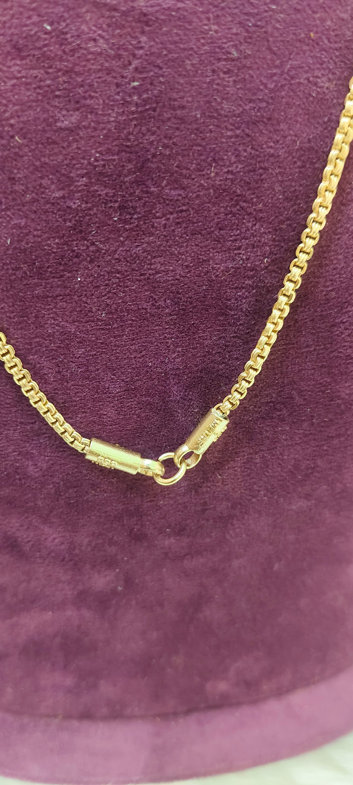 Pure panchaloham unpolished 24" length bharathi model side ball thali chain