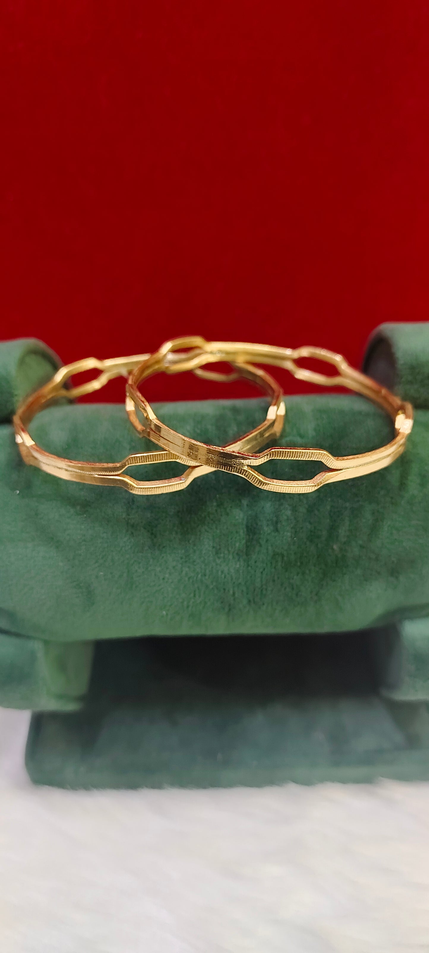 Pure panchaloham unpolished trendy 2 bangles