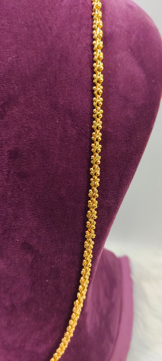 1 gram plated 30" length Thali chain