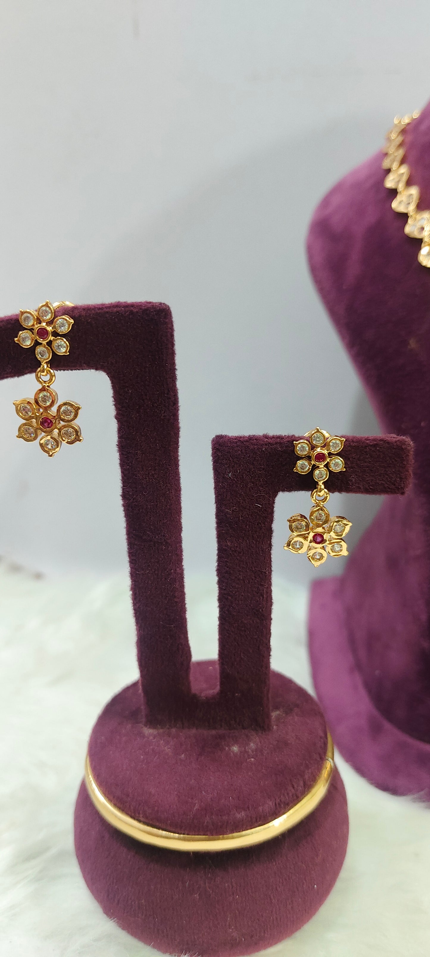 Pure panchaloham necklace with free 450/- worth earrings