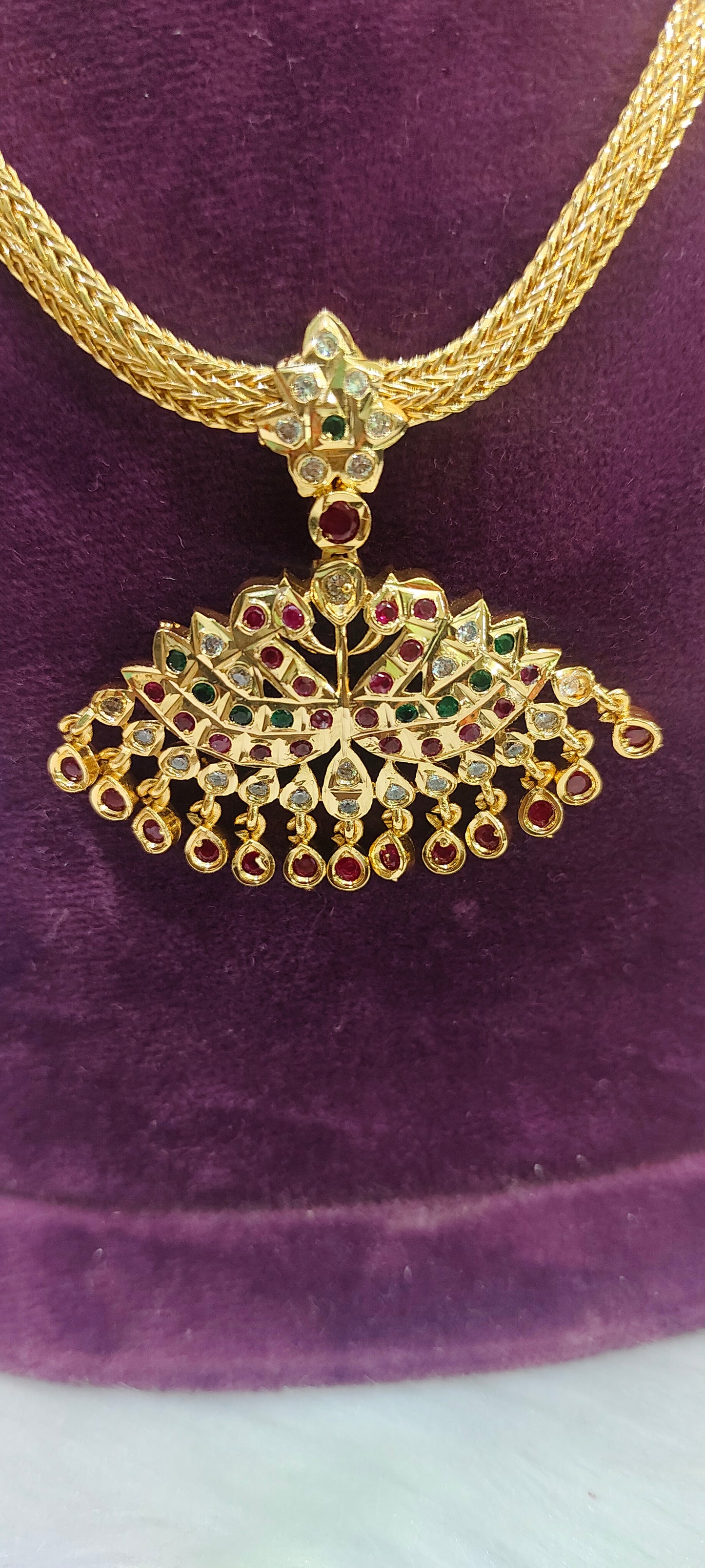 Pure panchaloham double swam nanupatti necklace