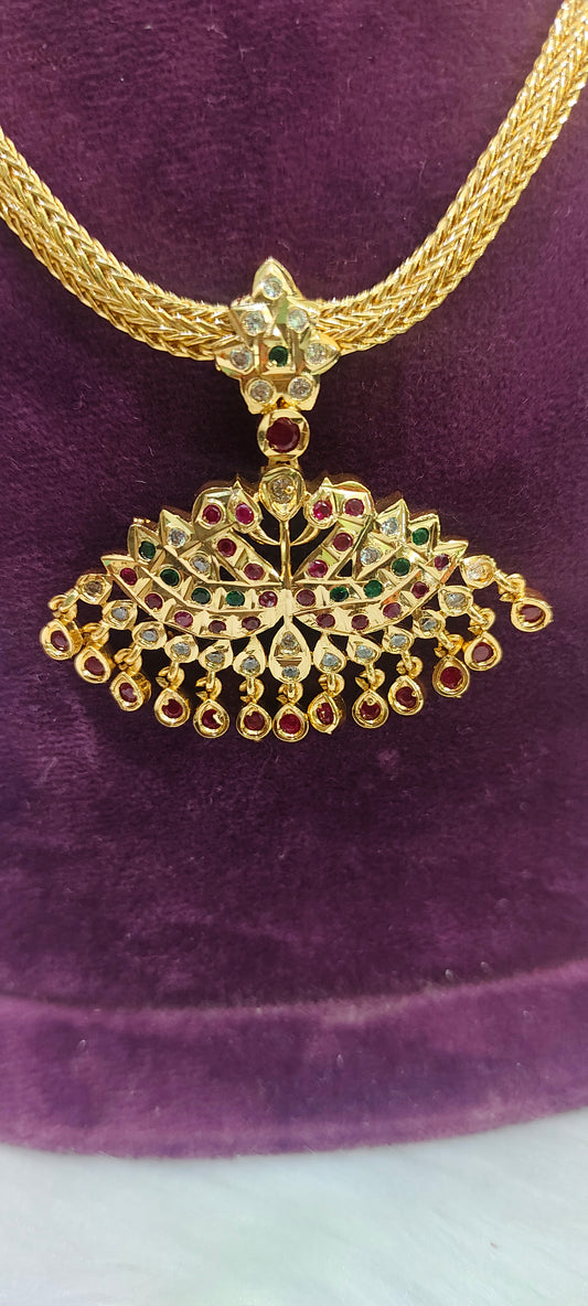 Pure panchaloham double swam nanupatti  necklace