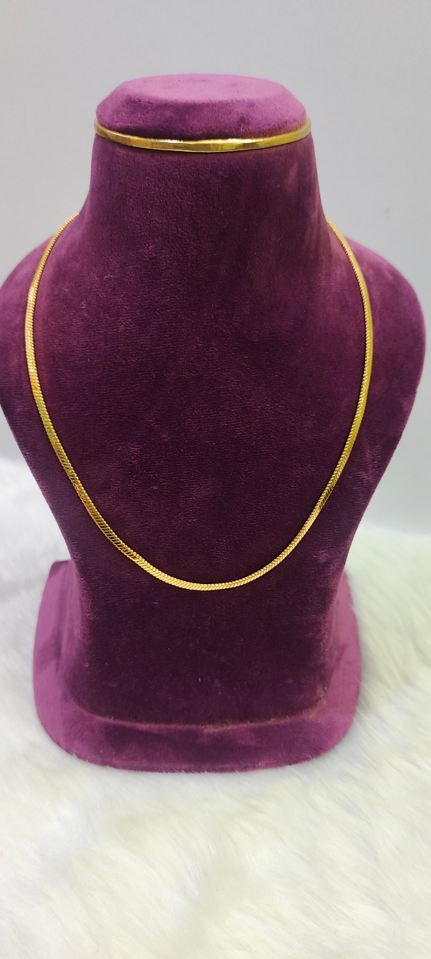 1 gram plated 18" short chain for men