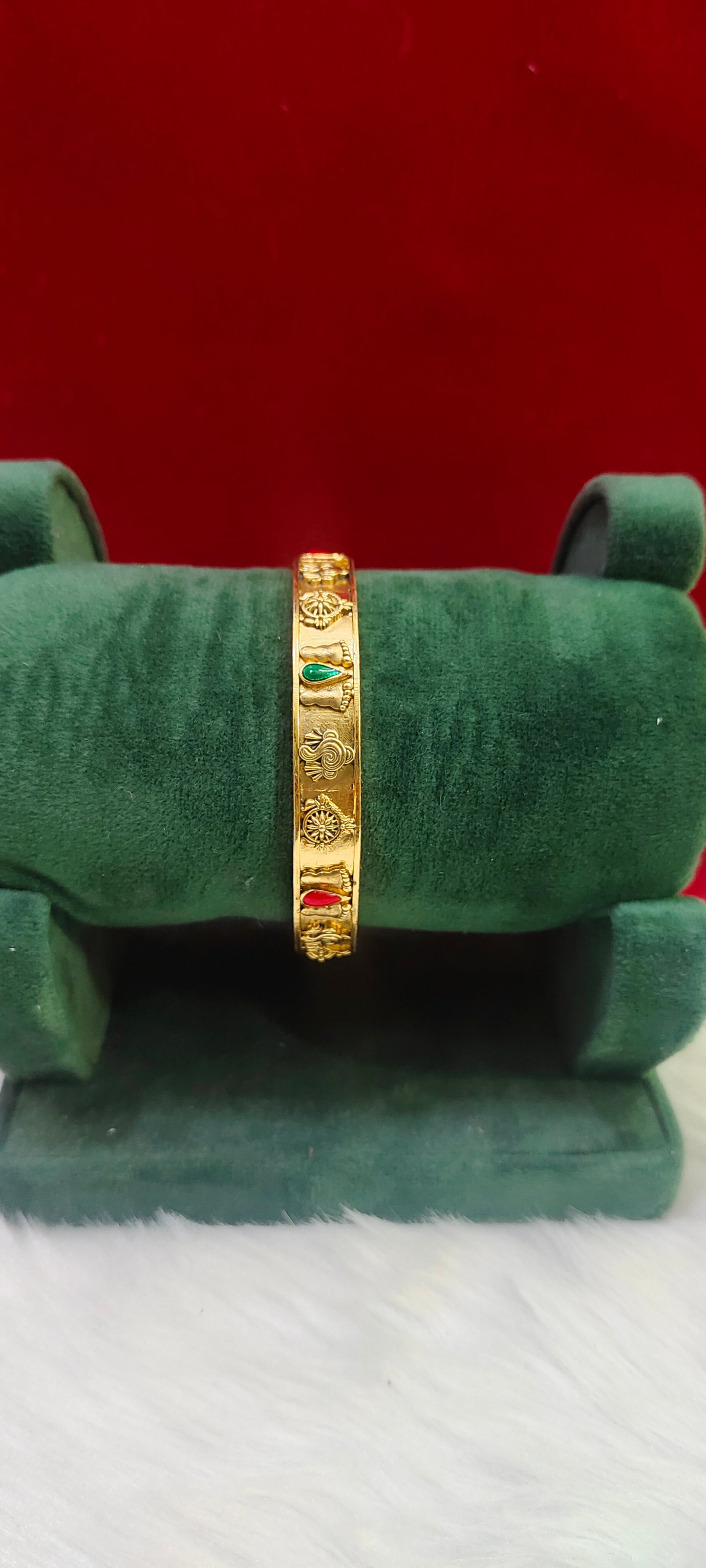 Premium gold antique look kada bangle