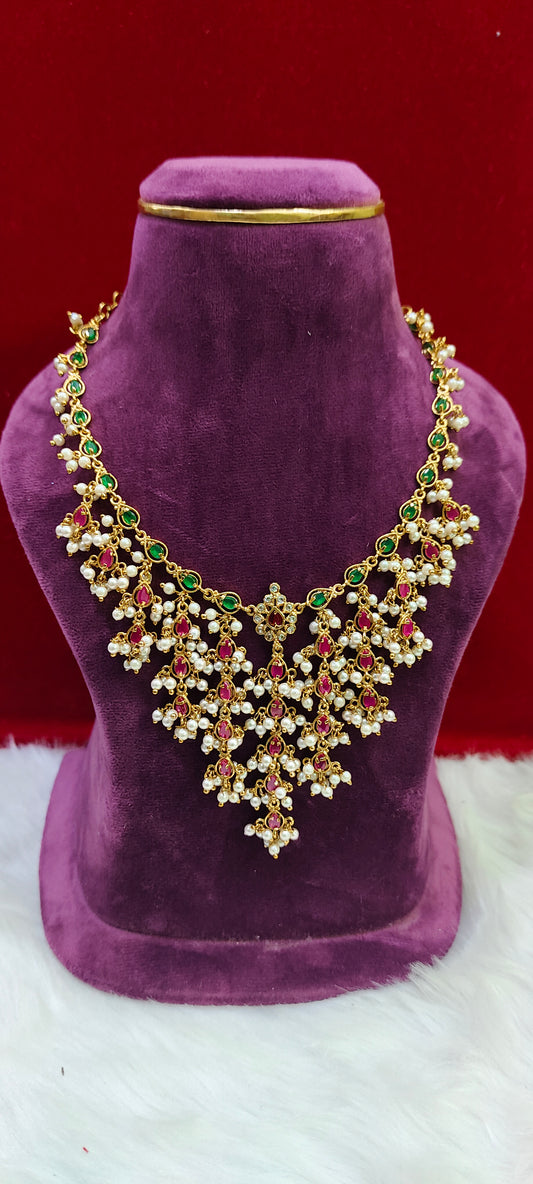 Elegent celebrity style necklace set