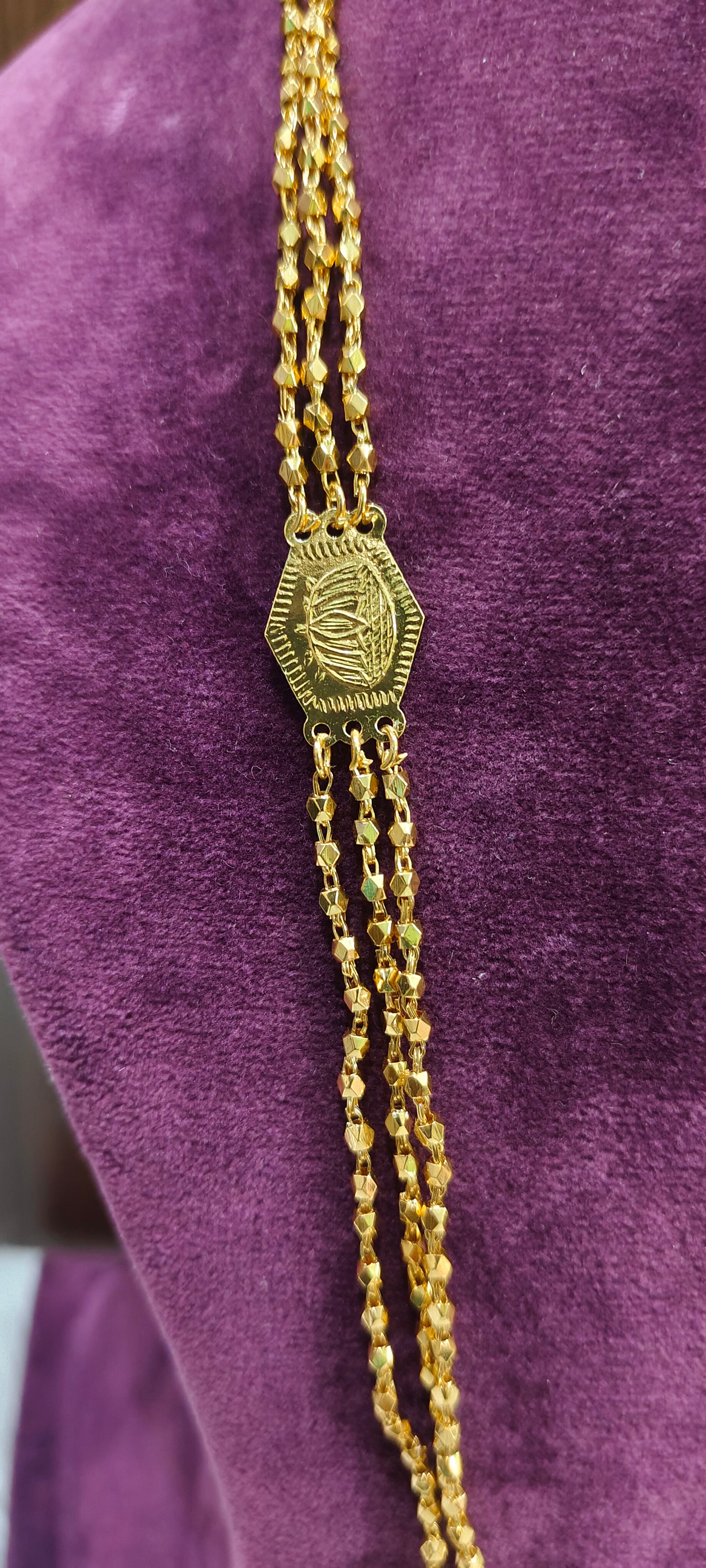 Premium micro gold plated 3 line 26" length palakasarulu