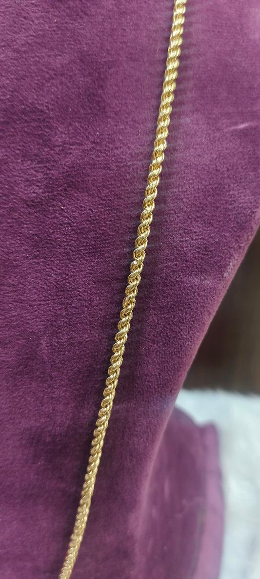 Pure panchaloham unpolished 30" length rope thali chain