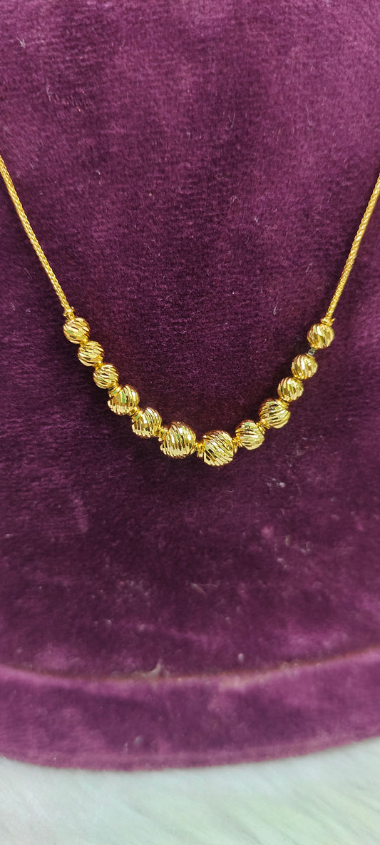 100% gold look 16" length short chain