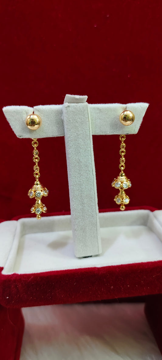 Pure panchaloham string earrings