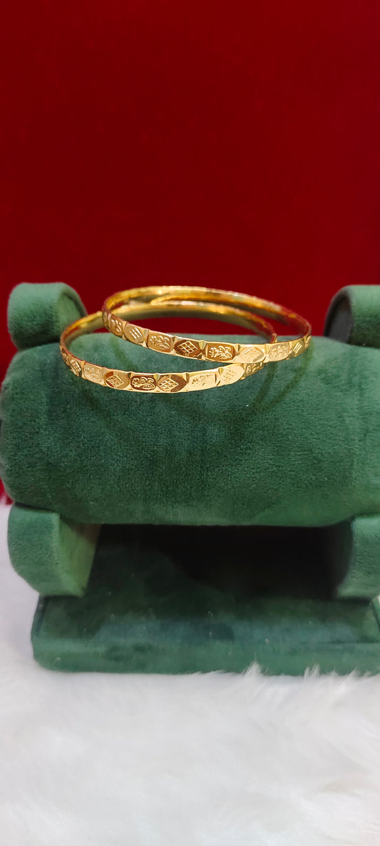 Pure panchaloham unpolished 2 bangles