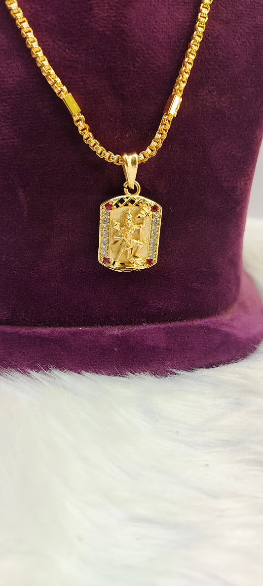 Same as gold look 18" hanuman pendant chain