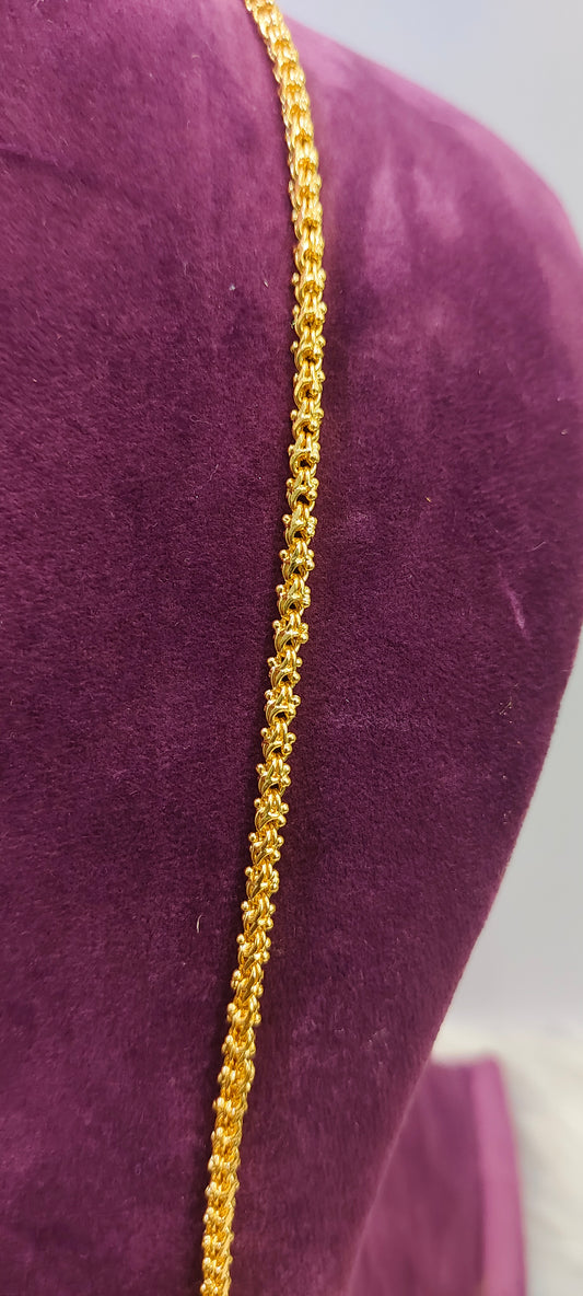Pure panchaloham polished 24" length balbasha chain