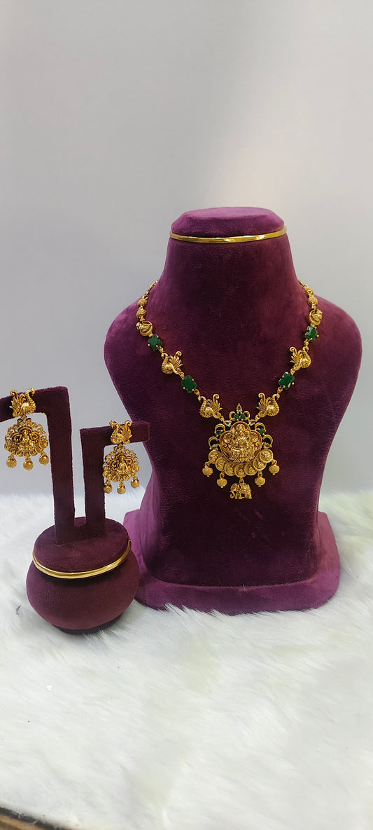 Premium nakshi necklace set
