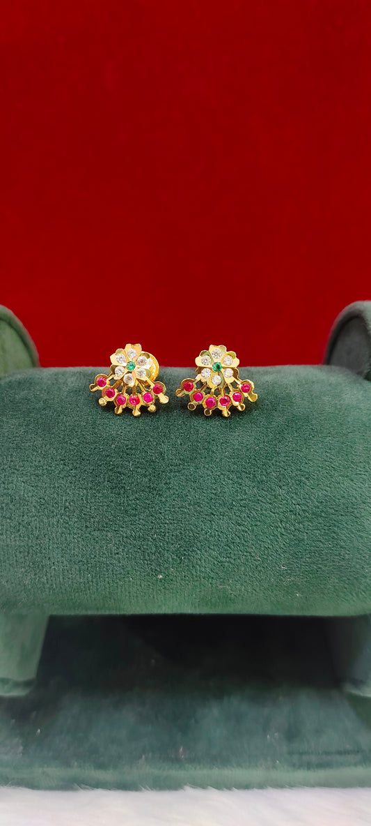 Pure panchaloham Petal studs