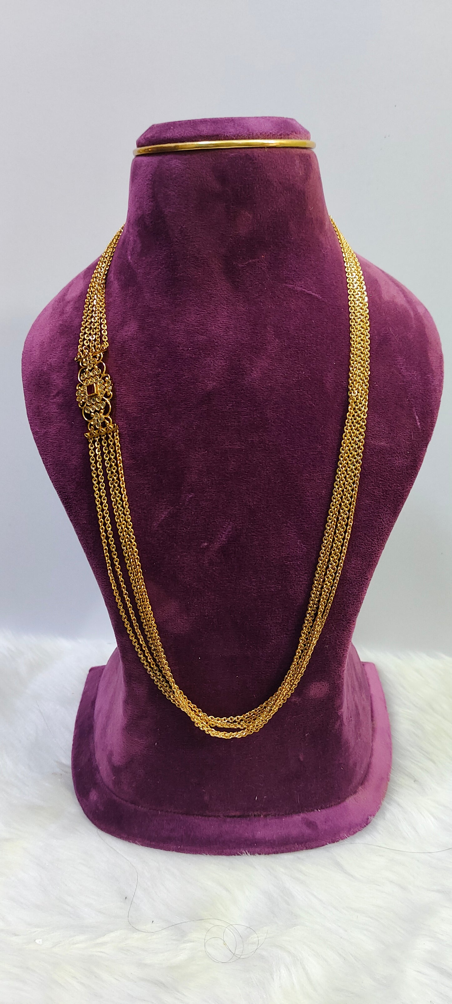 Premium Nakshi 26" length chandra haram