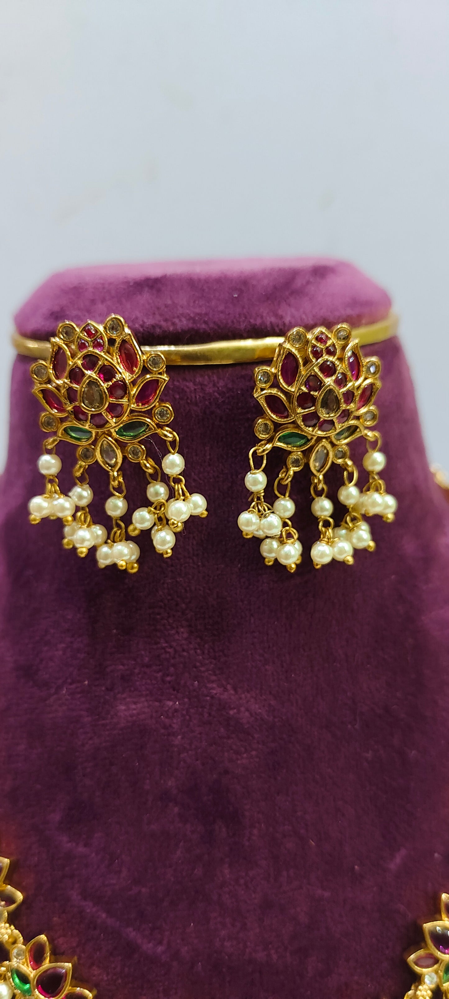 Elegant kepu pearl necklace set