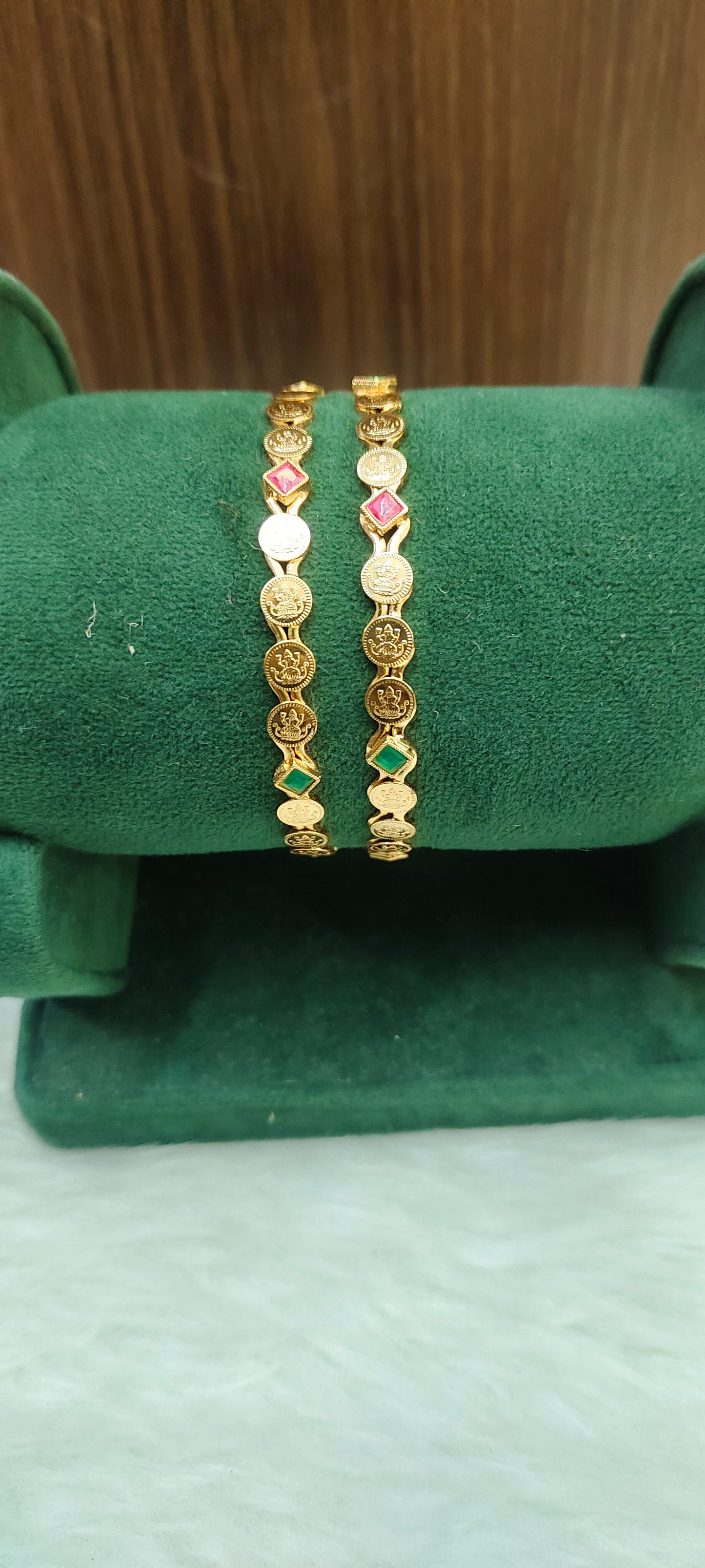 Premium micro gold plated kasu bangles