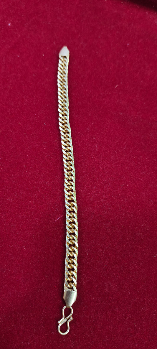 Pure panchaloham unpolished 8.5 " length Mens bracelet