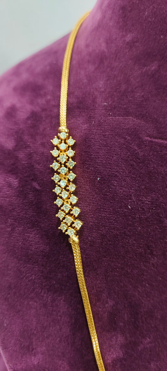 Premium micro gold plated 24" length chain