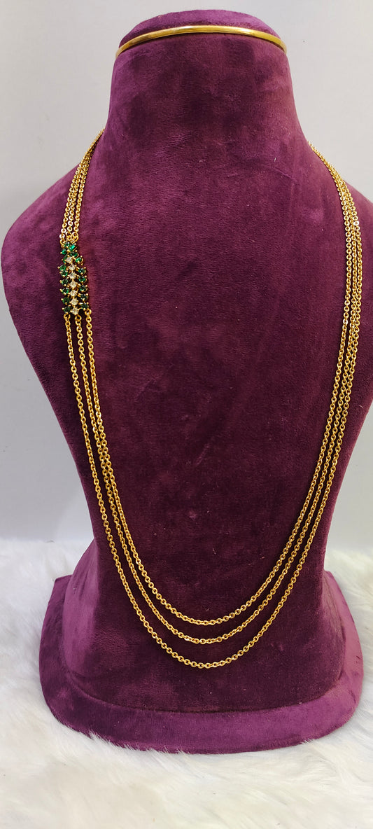 Premium nakshi trendy side brouch chandraharam