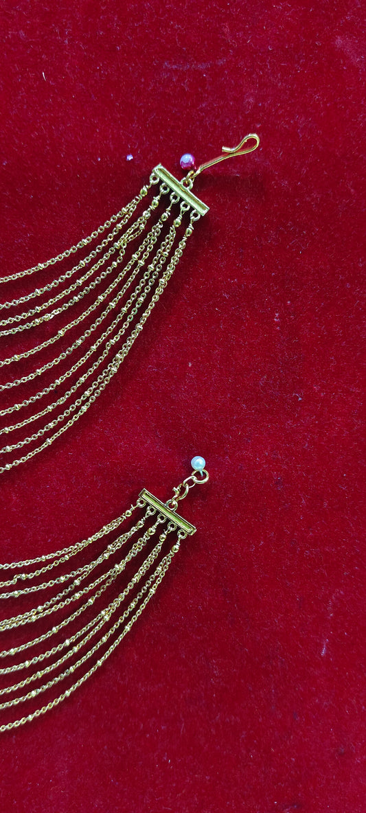 Premium nakshi 10 line earchains