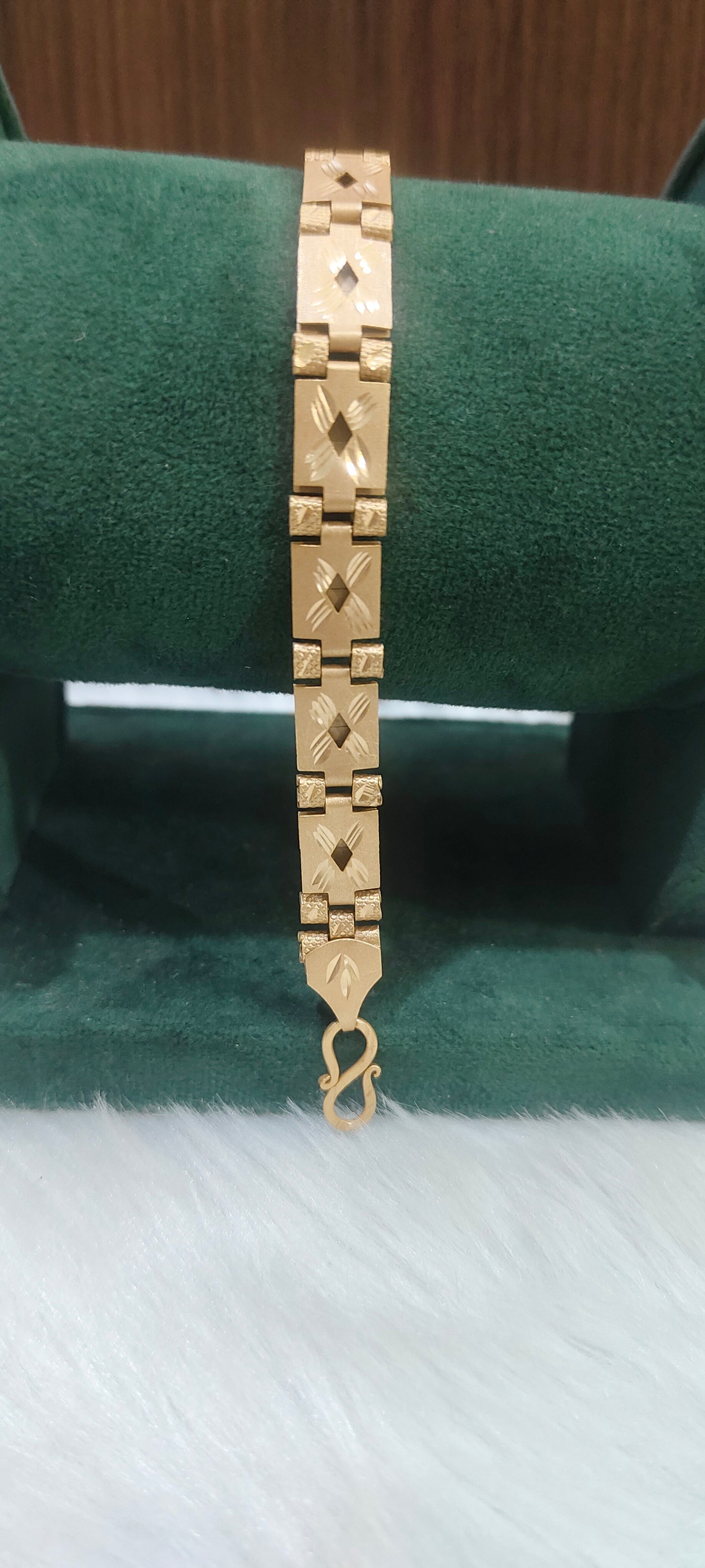 Pure panchaloham unpolished mens 8.5 " length mens bracelet