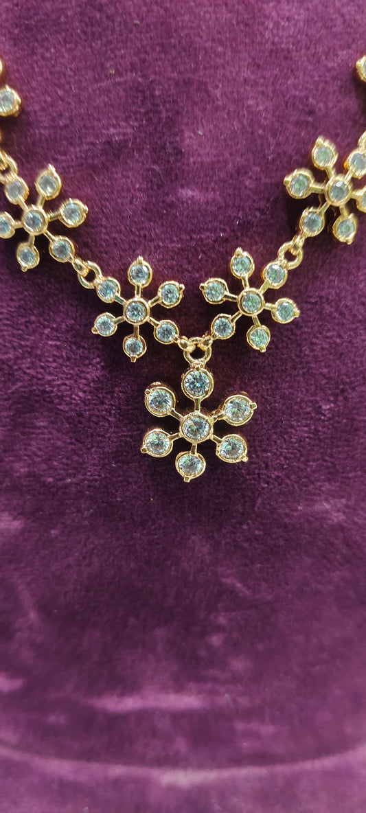 Pure panchaloham diamond look necklace