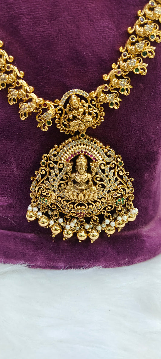 Premium Nakshi necklace set