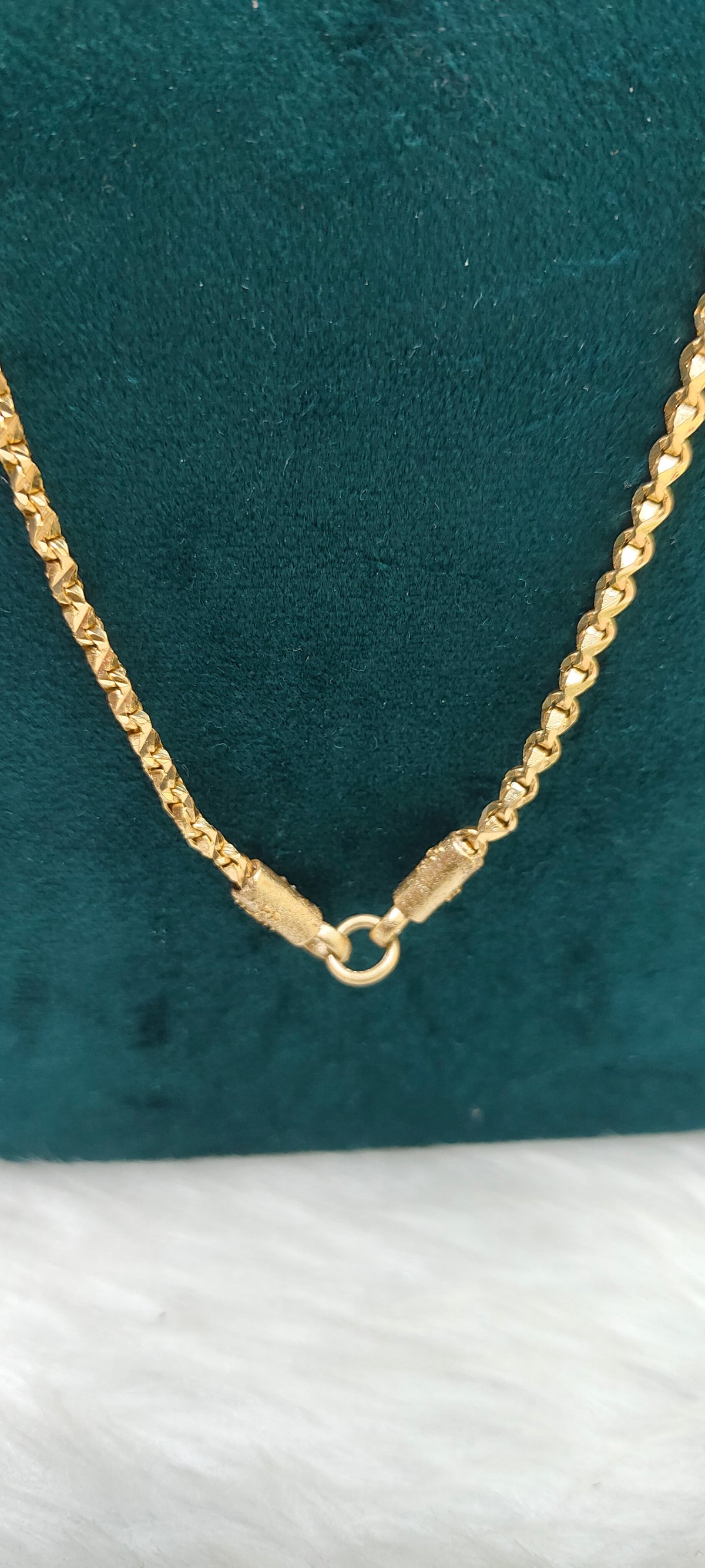 Pure panchaloham unpolished 24" length anjali cutting thali chain