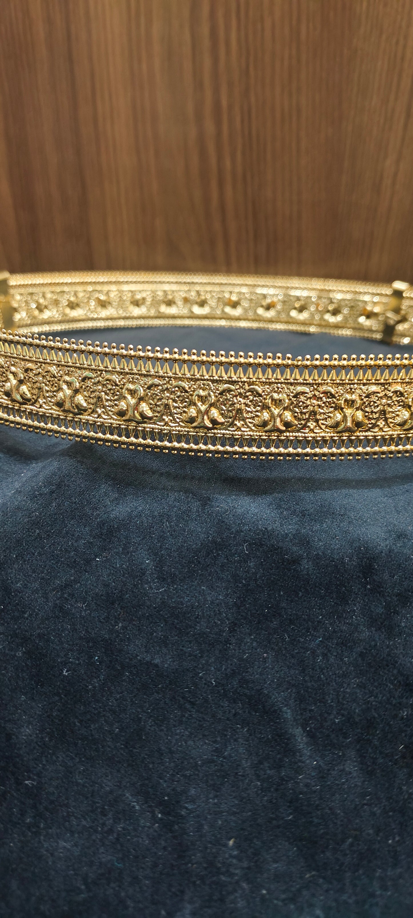 Premium micro gold plated simple vaddanam fit upto 42 " waist size