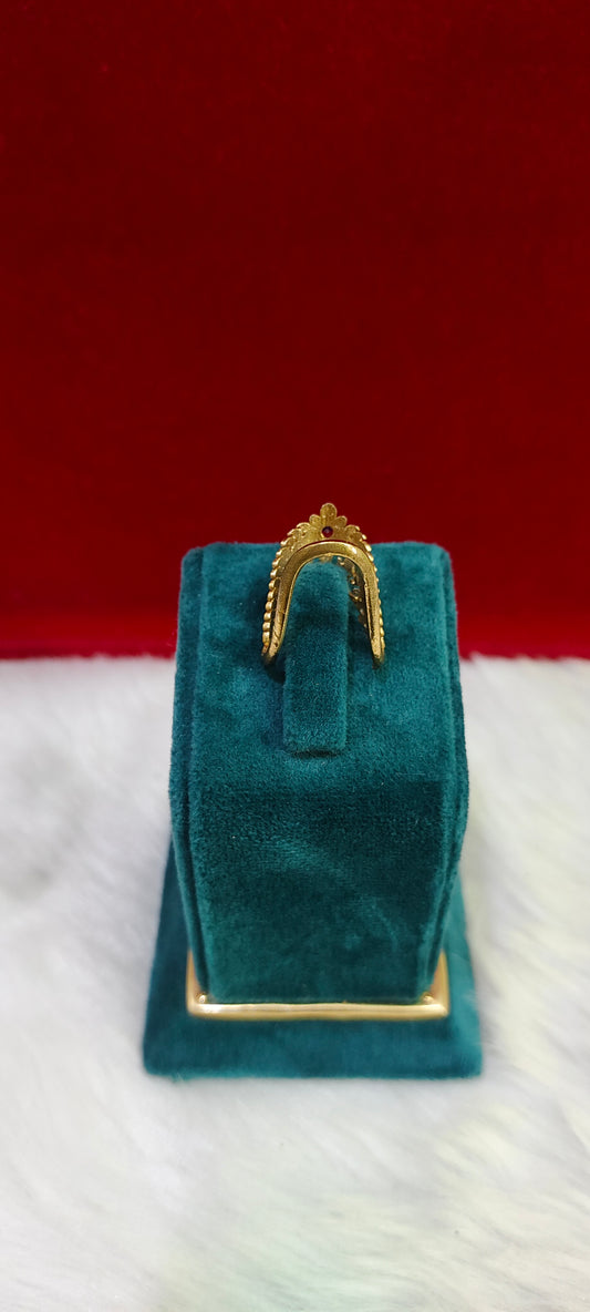 Pure panchaloham unpolished vanki ring